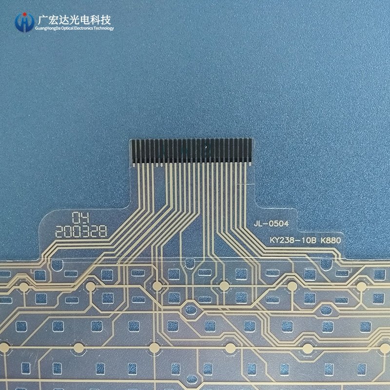 Customized PET Membrane Switch Free Sample For Laptop Backlight Keyboard