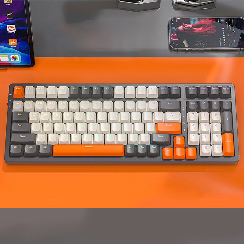 95 percent mechanical keyboard ODM Hot Swap Wireless RGB LED Backlit Keyboard Combo Waterproof for Desktop RED Switch