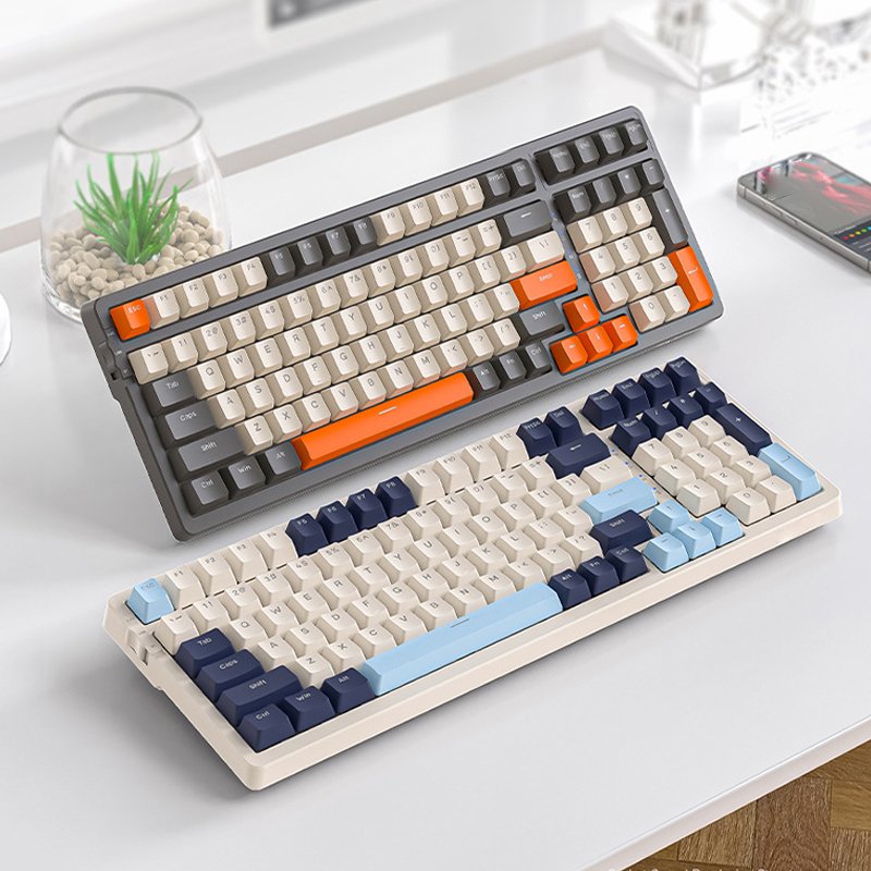 95 percent mechanical keyboard ODM Hot Swap Wireless RGB LED Backlit Keyboard Combo Waterproof for Desktop RED Switch