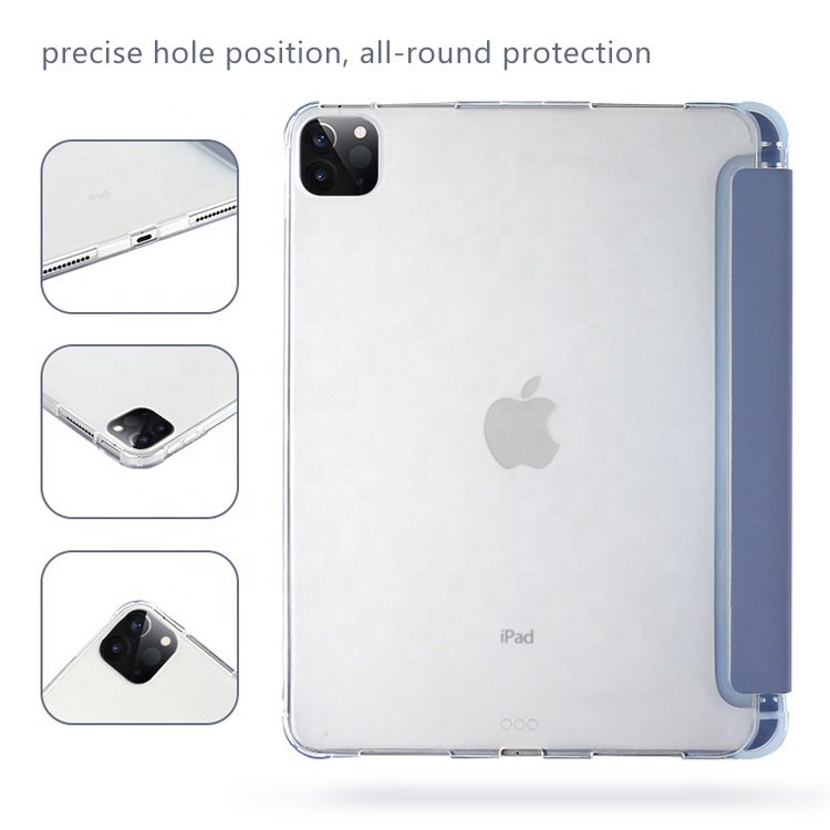 Tablet Protective Case Soft TPU Auto Sleep Wake UP Smart Cover Magnetic for iPad 10.2 inch 10.5 Inch