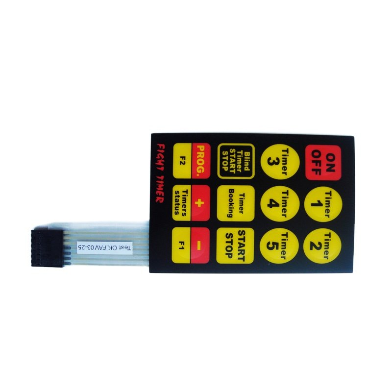 custom high waterproof IP67 metal dome tactile buttons membrane switch keypad