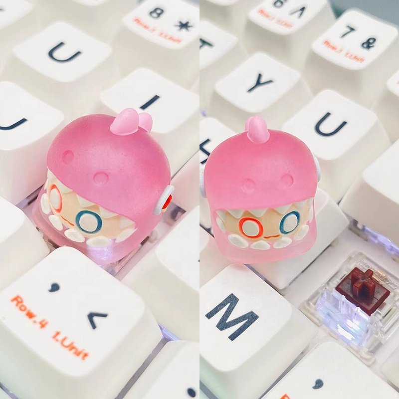 customized singular keycaps Silicone Esc Keycaps Customized 3D Keycaps for Girls Mechanical Keyboard