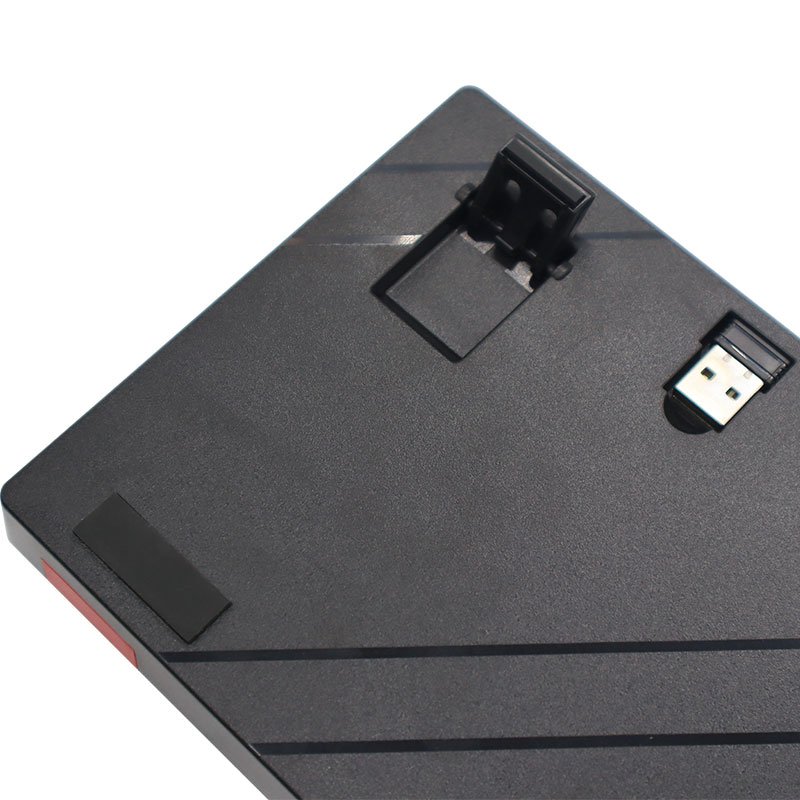 Black Or Gray Combination Bluetooth Wired Dual Mode Switch 87 Keys Hot Swap Mechanical Keyboard With Green Switch