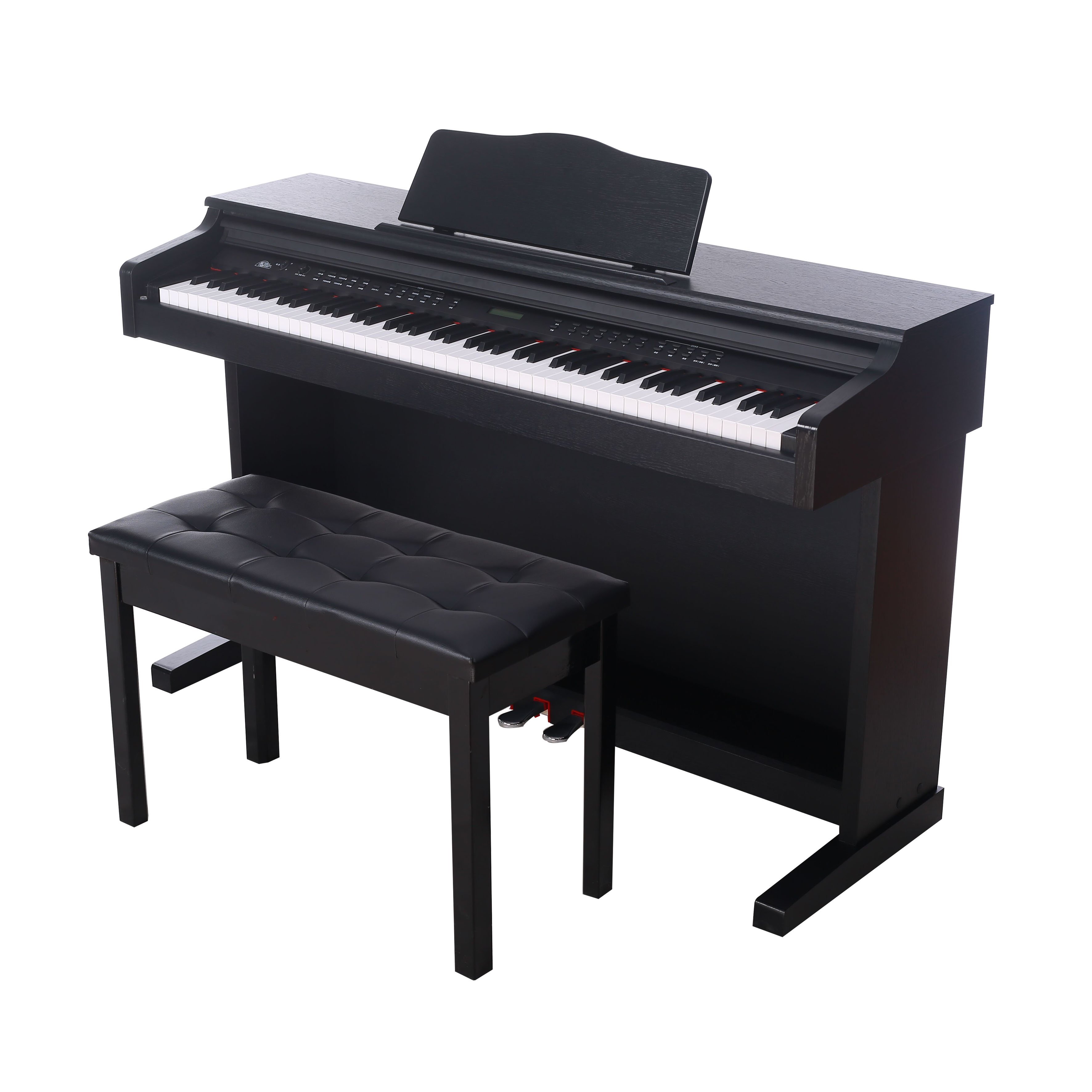 88-Key Standard Touch Keyboard Slide Cover Design Led Display Multi-Functional Learning Digital Piano YM-A30