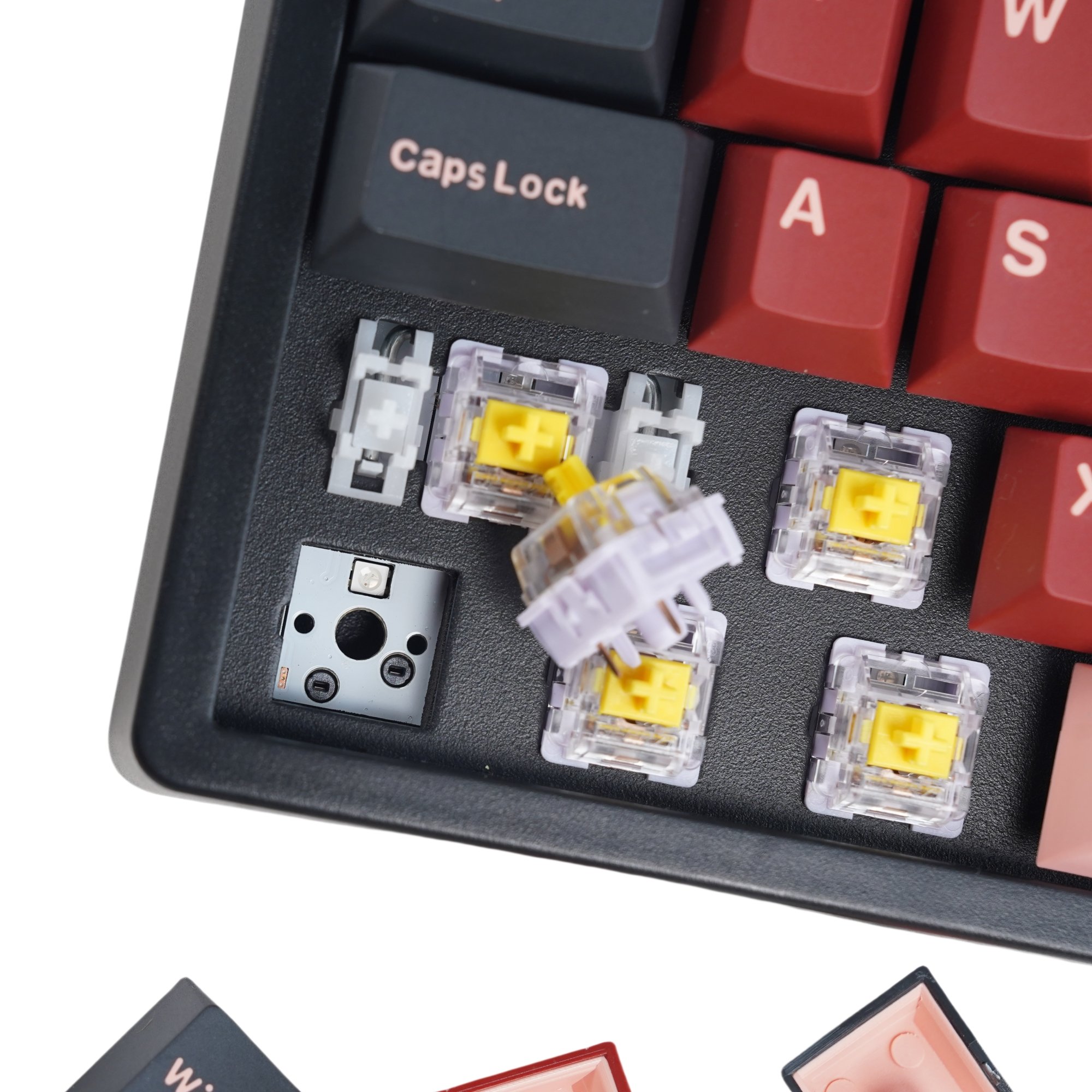 KC84 Wireless 75% RGB Hot-Swappable Mechanical Gaming Keyboard 2.4Ghz/BT/USB-C, 84Keys Mechanical wireless Gaming Keyboard