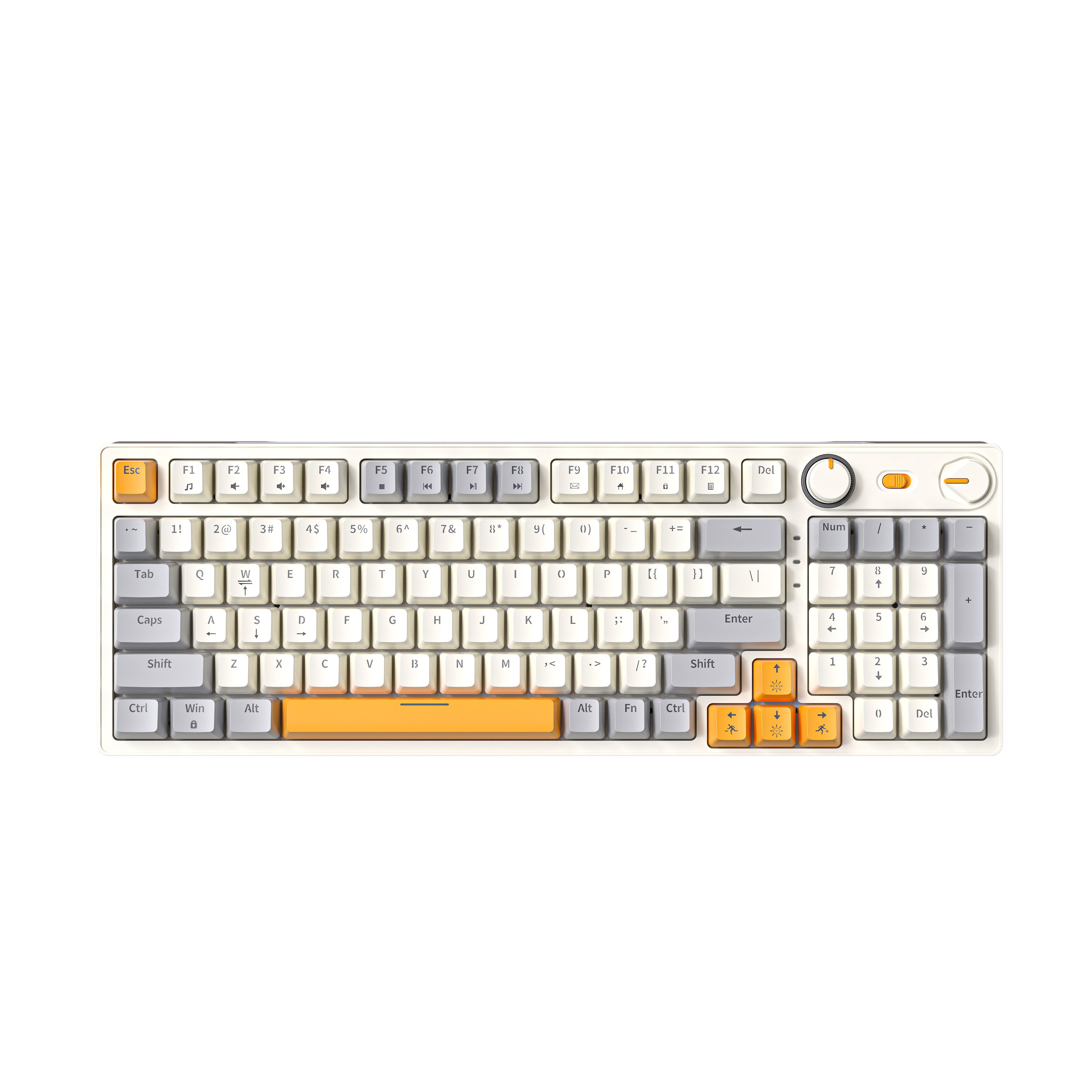 2024 Hot 3 Mode 2.4G BT Mechanical Keyboard Two-color Injection Molding Keycap Gaming Keyboard with Light