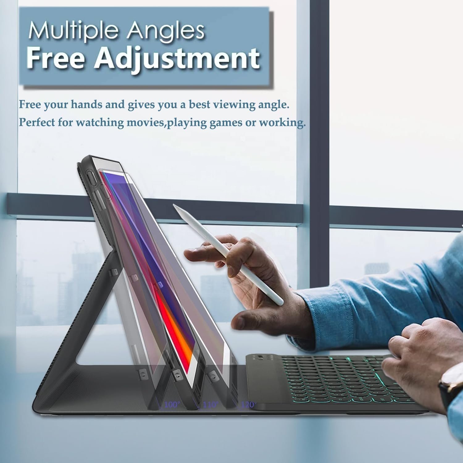 Slim PU Leather Magnetic Detachable Wireless Keyboard tablet Case for Xiaomi Pad 6/Pad 6 Pro 11" 2023 Cover