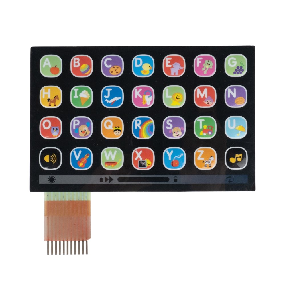 Golden Supplier Tactile Membrane Switch Keypad Flexible Electronic Components with Snap Dome mateix membrane