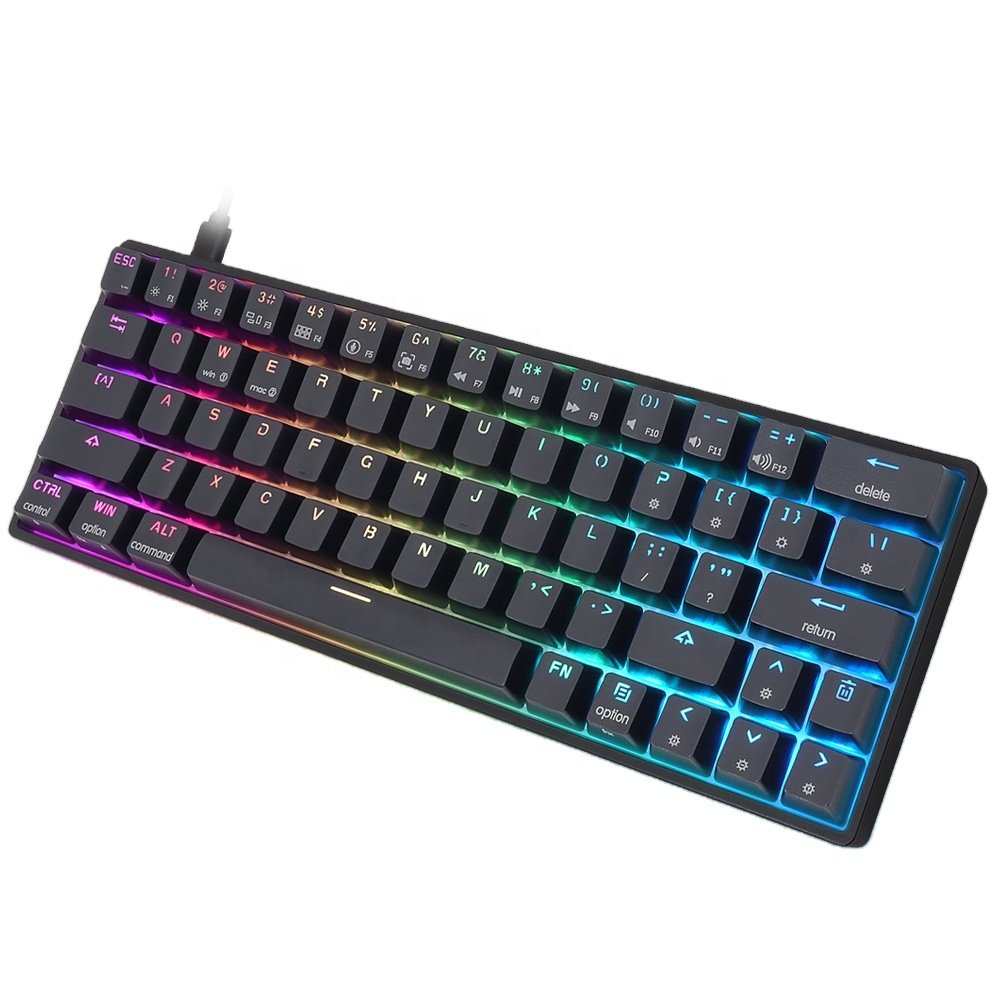 Hot sell SKYLOONG GK61 61keys RGB Wired gaming mechanical keyboard