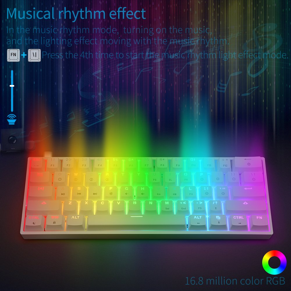 Hot sell SKYLOONG GK61 61keys RGB Wired gaming mechanical keyboard
