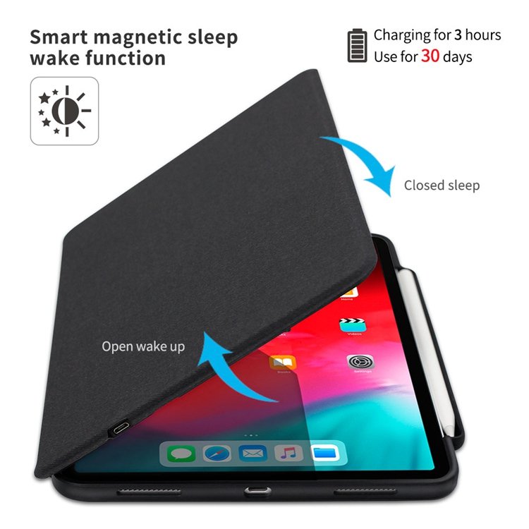 New Integrated Smart Shockproof Waterproof Pencil holder Wireless Keyboard case for iPad Pro 12.9 inch 2024 2020 2018