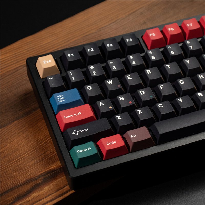 Black Mixed Light R3 Keycaps Cherry Profile Gaming Keycaps Cherry PBT 129/23 Keys Keycaps For MX Switch Mechanical Keyboard