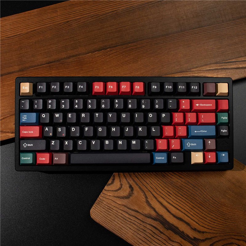 Black Mixed Light R3 Keycaps Cherry Profile Gaming Keycaps Cherry PBT 129/23 Keys Keycaps For MX Switch Mechanical Keyboard