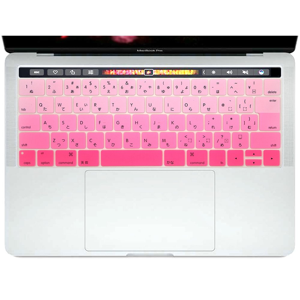 Waterproof Rainbow Japan Version Japanese Keyboard Cover Protector For Macbook new pro 13 Touch Bar keyboard cover laptop