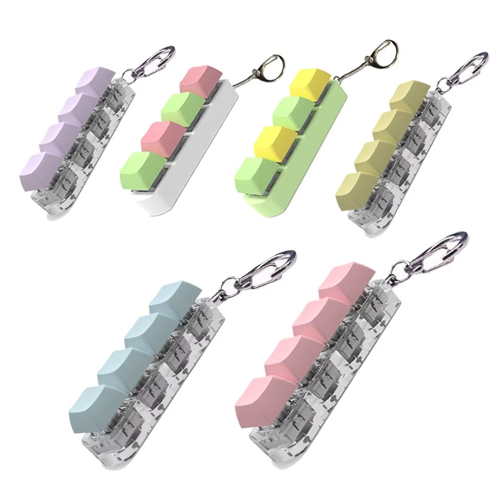 DIY Keyboard Key Toy Finger Keyboard Caps Toy Fun Toys For Anxiety Decompression