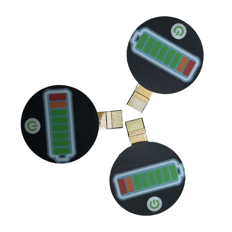 custom prototype pet/pc membrane faceplate switch with 3M adhesive