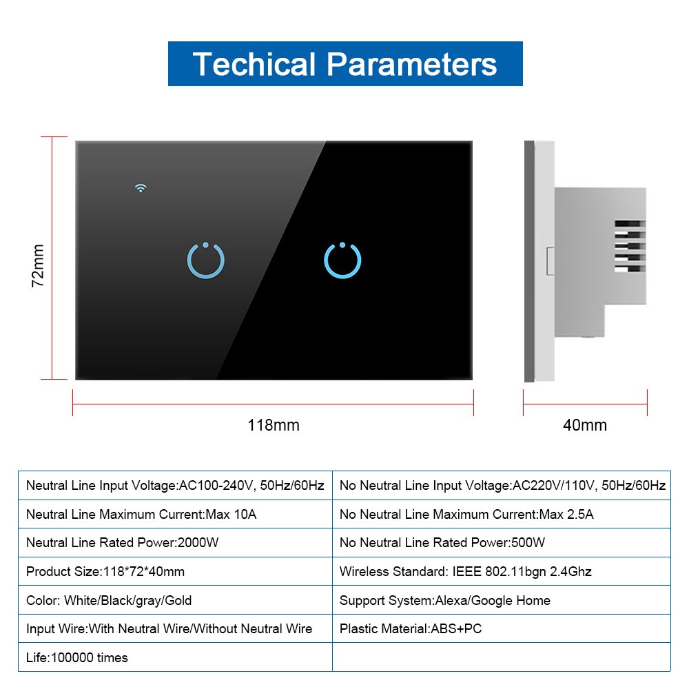 diesel generator smart home products keyboard tuya smart switch