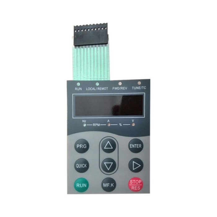Hot selling Custom PET/PC membrane keypad graphic overlay design touch panel switch with Transparent clear window