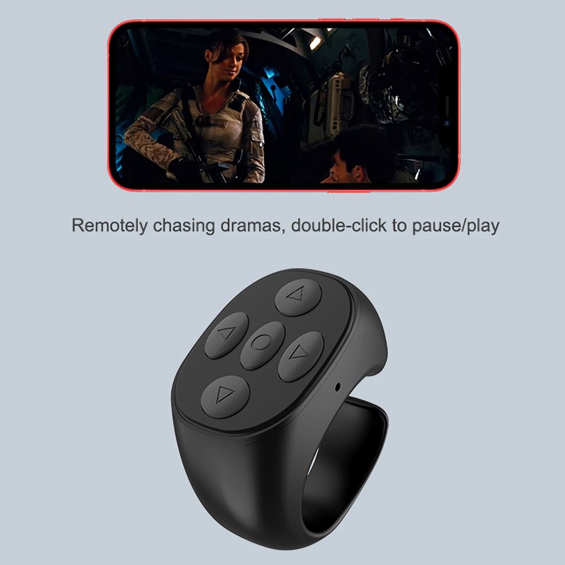 Hot Selling Portable Bluetooth-compatible Ring Shape Multi Function Mobile Phone page turner Wireless BT TIK TOK Remote Control