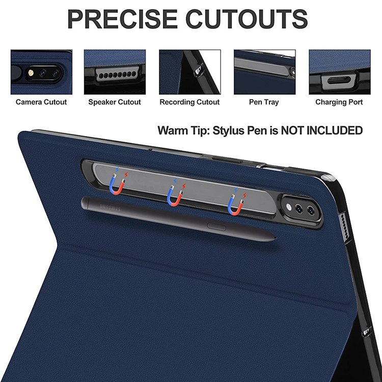 For Samsung Galaxy Tab S7 FE Keyboard Case 12.4 Inch S7 Plus SM T970 Tablet Case Keyboard Compatible For Tab S8 Plus Case Cover