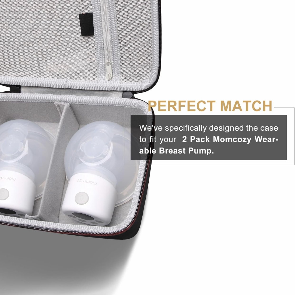 Customized Eva Hard Shell Breast Pump Tool Case For Travel Carrying Breast Pump Storage Bag For 2pcs Momcozy S12 Pro/S9/M5