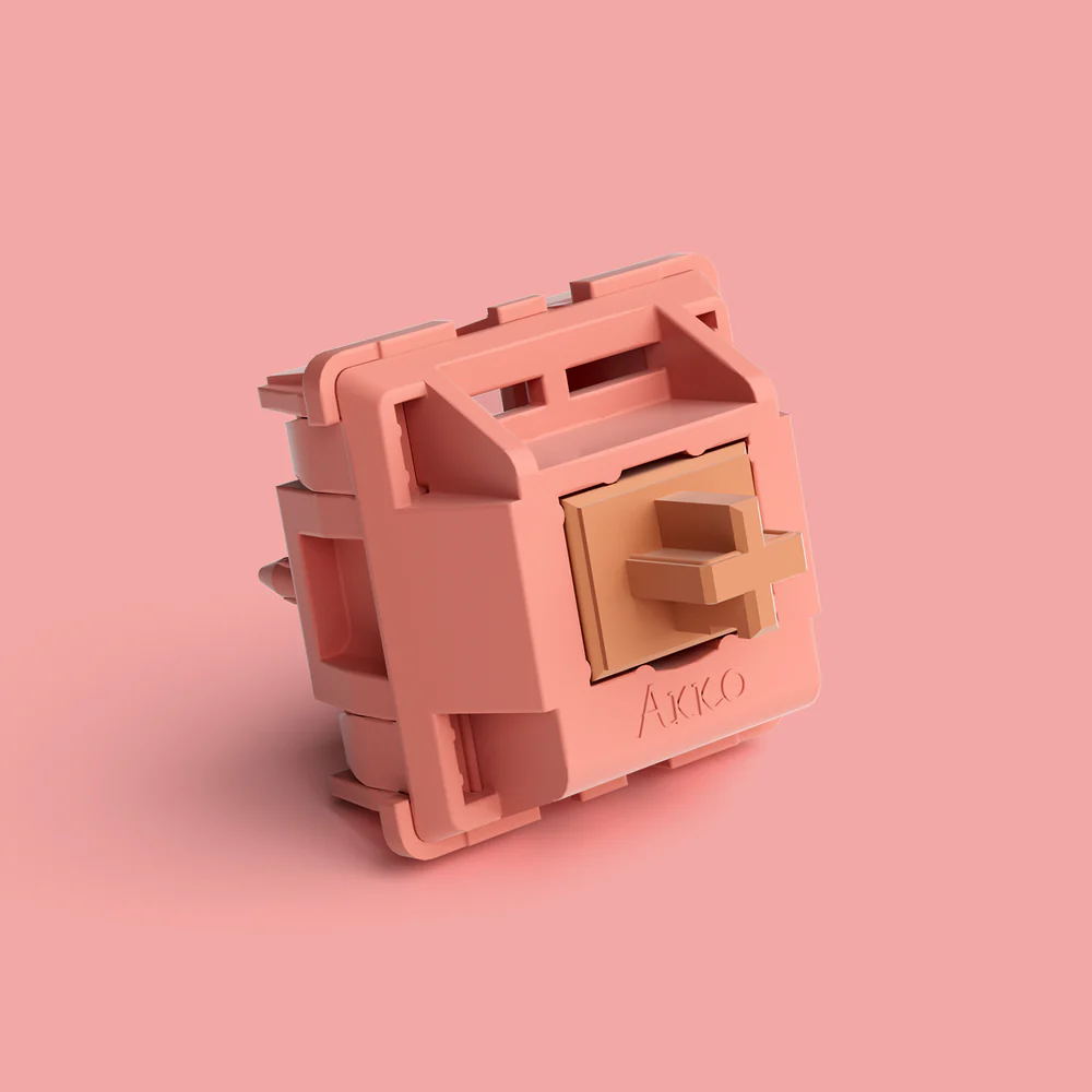 Akko Rosewood Switch 5-pin 40gf Linear Switch Cherry MX Compatible Stem Fits Most Keycaps