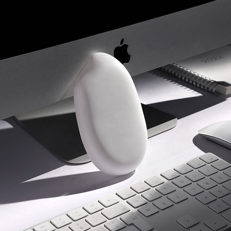 New arrival Rice shaped Pu Leather keyboard mouse pad/support/cushion/rest with gel filled