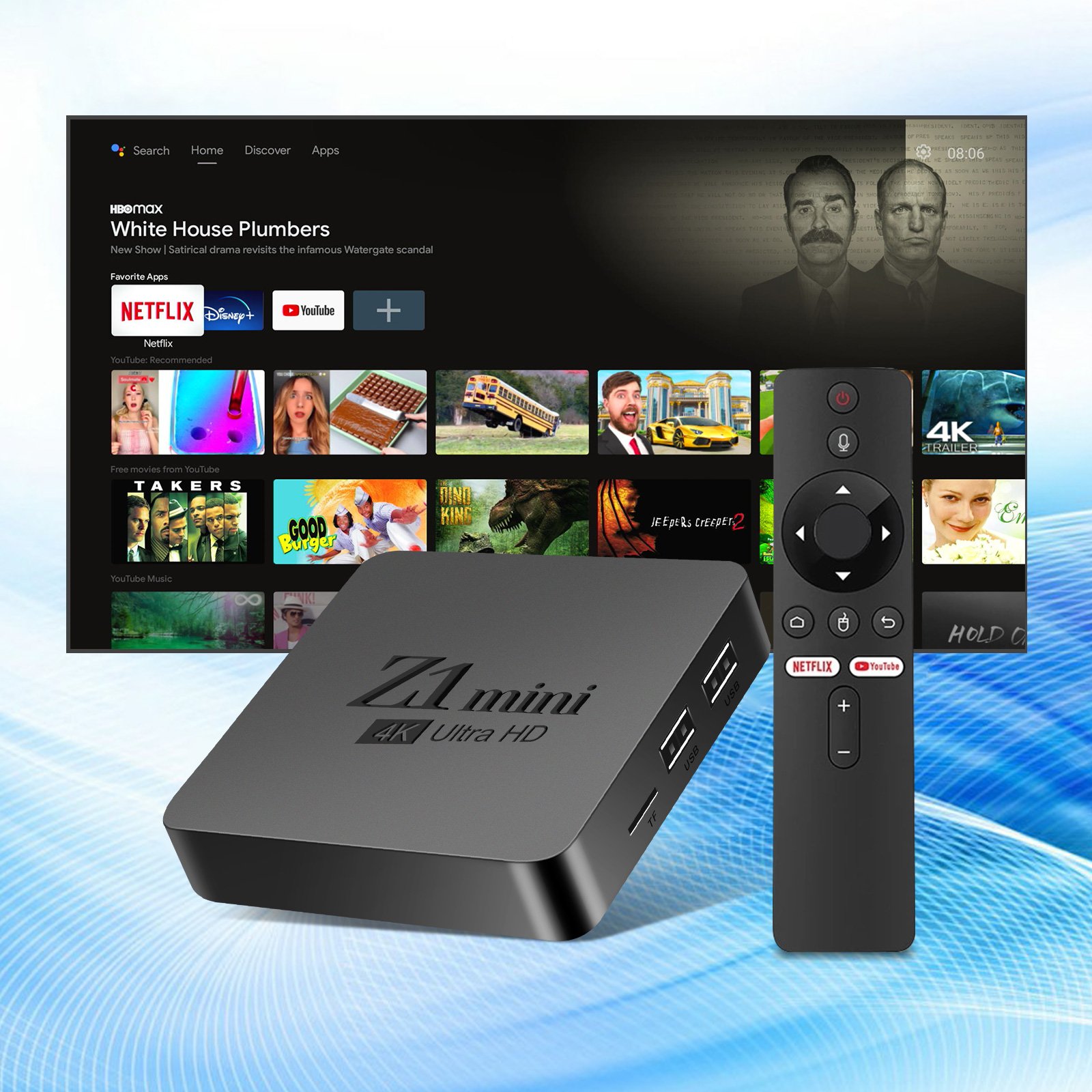 GYS New Quality Original Streaming 4K Streaming Device 4K HDR with Voice Remote 2gb 16gb Media Player