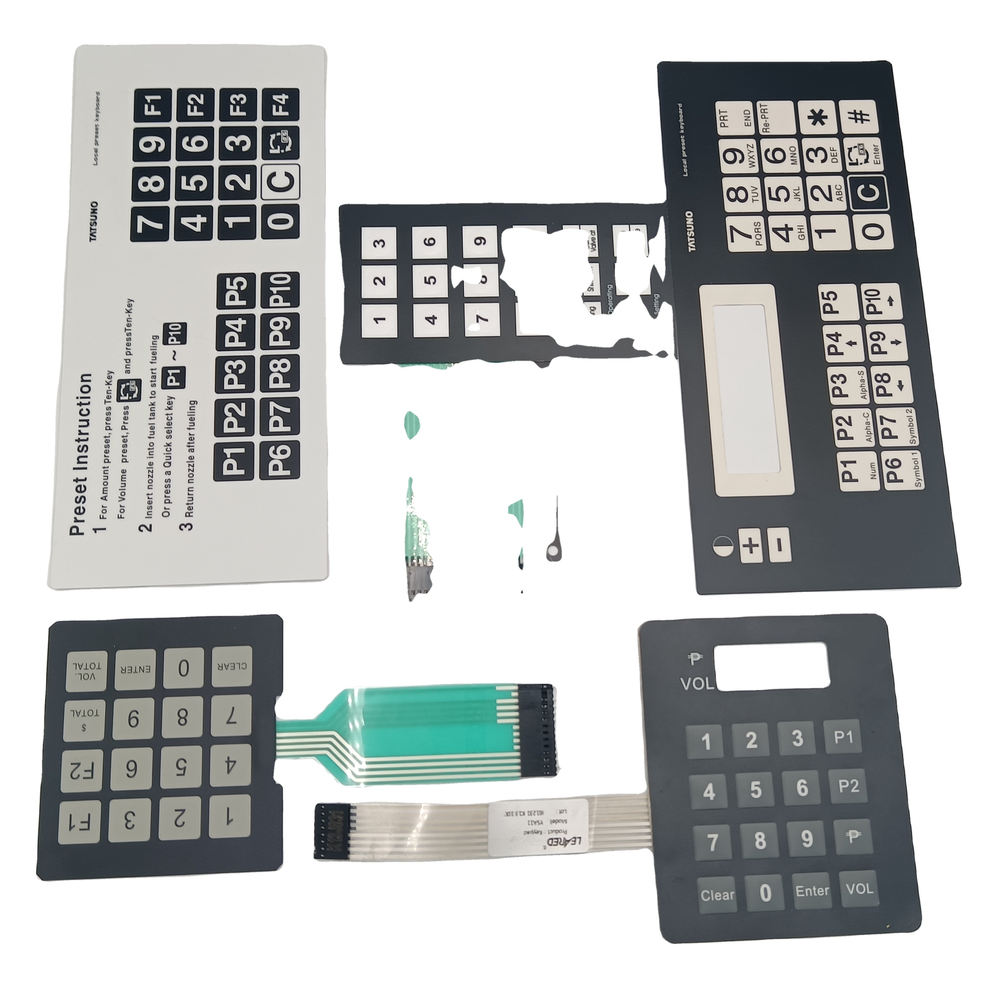 Retailor preset programmable key pad fuel dispenser