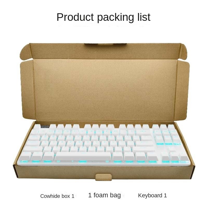 OEM Two-side Light Key Line Separation Computer Gaming Mechanical Keyboard Without Plug