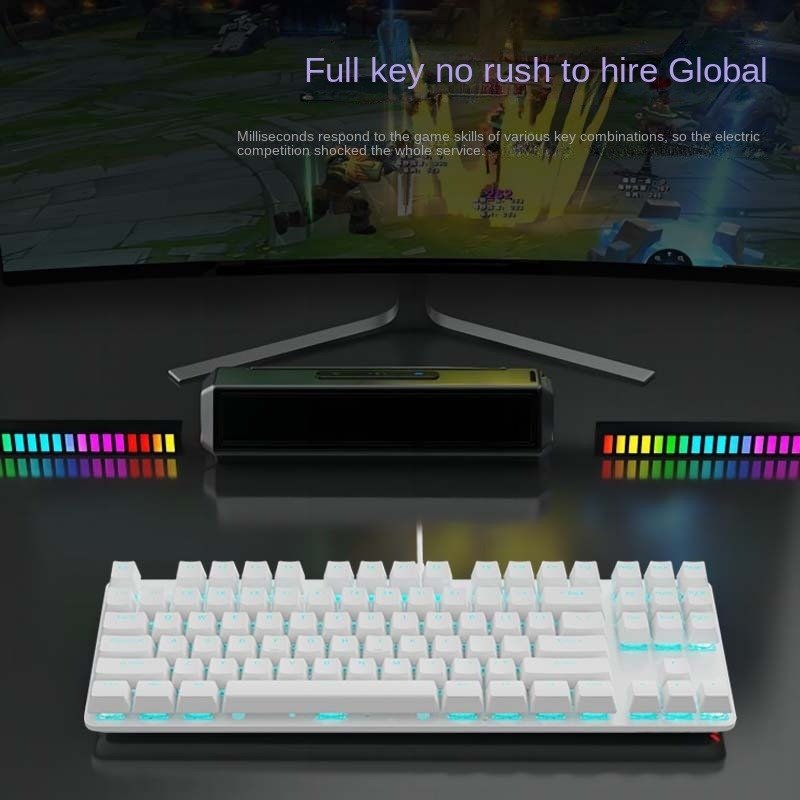 OEM Two-side Light Key Line Separation Computer Gaming Mechanical Keyboard Without Plug