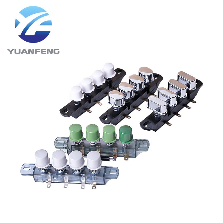 YUANFENG custom 250v 4 pin 2speed piano keyboard switch for fan