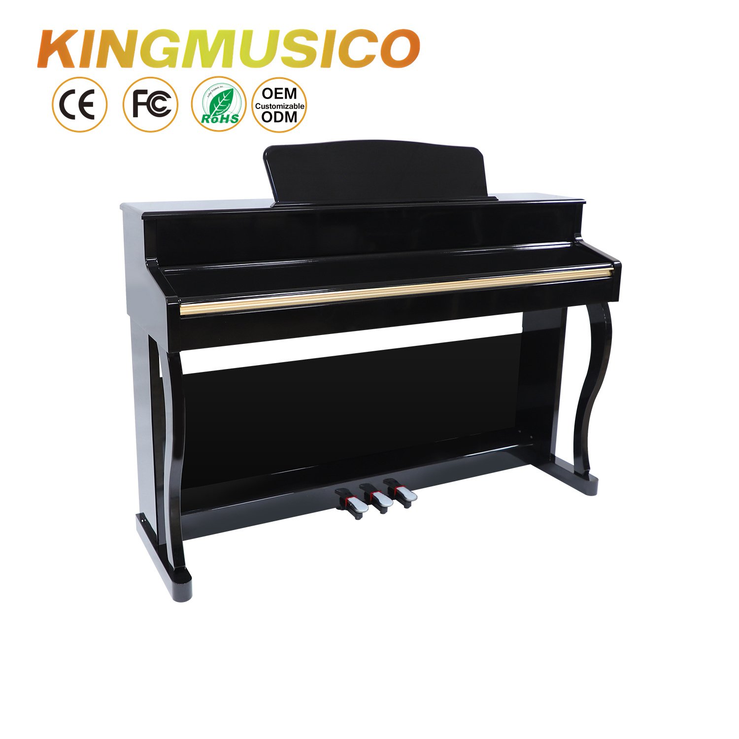 Studio stage Use Advanced cover less upright Digital Piano with Full 88 Keys Hammer Action Electronic piano music instrument