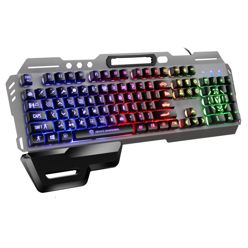 Shipadoo GK70 Mechanical hand feeling Wired Backlight USB Computer Accessories Colorful 104 Keys Multi-Function Gaming Keyboard