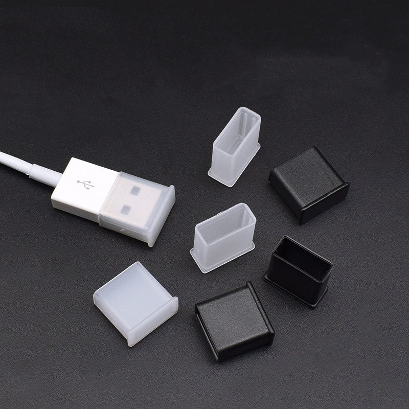 Plastic USB male anti-dust plug stopper Large USB PE ca cover protector lids Consumer Electronics for Handheld fan keyboard U