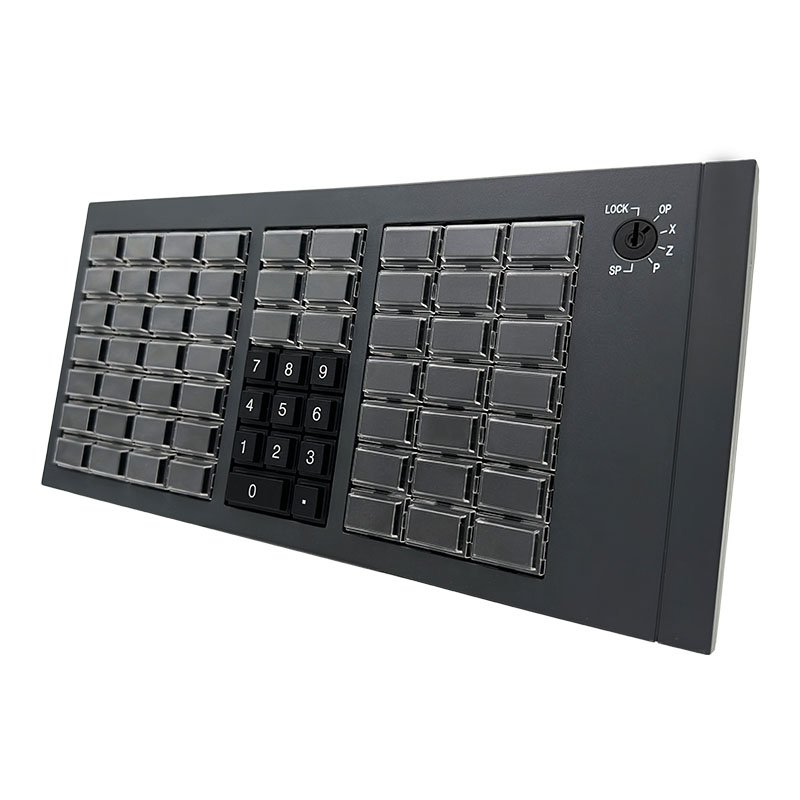High Quality 66-Button Programmable ABS Keyboard Key Programmable POS Cashier Keyboard