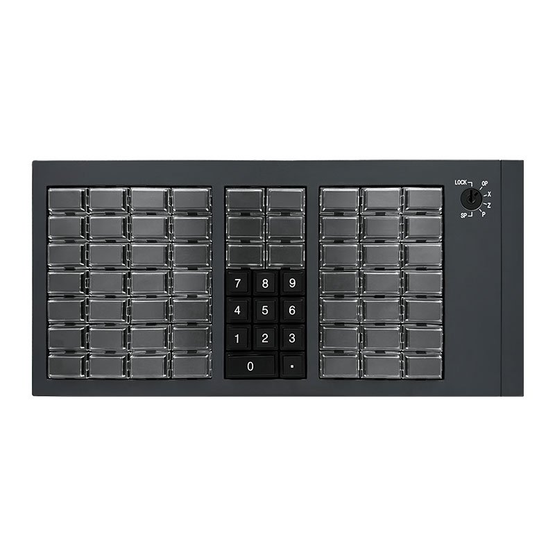 High Quality 66-Button Programmable ABS Keyboard Key Programmable POS Cashier Keyboard