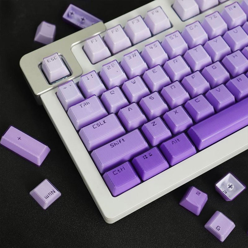 Keycap Factory Hot Sales104 Key Set PBT Double Injection Molding GMK Keycap Key Cap For 60% 80% 100%Mechanical Keyboard