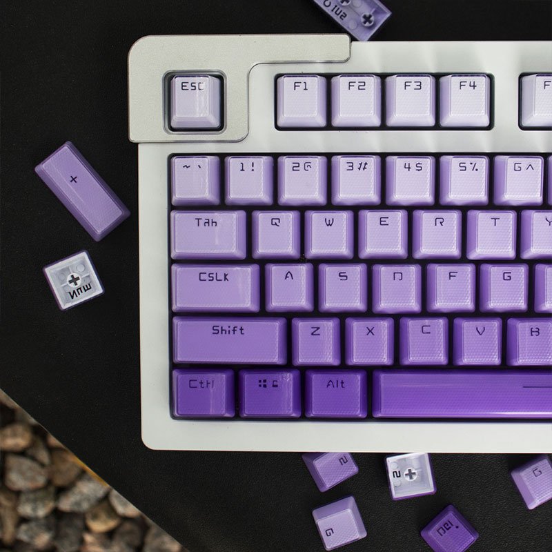 Keycap Factory Hot Sales104 Key Set PBT Double Injection Molding GMK Keycap Key Cap For 60% 80% 100%Mechanical Keyboard