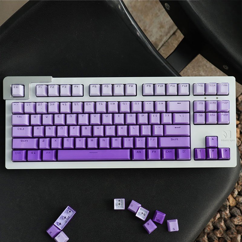 Keycap Factory Hot Sales104 Key Set PBT Double Injection Molding GMK Keycap Key Cap For 60% 80% 100%Mechanical Keyboard