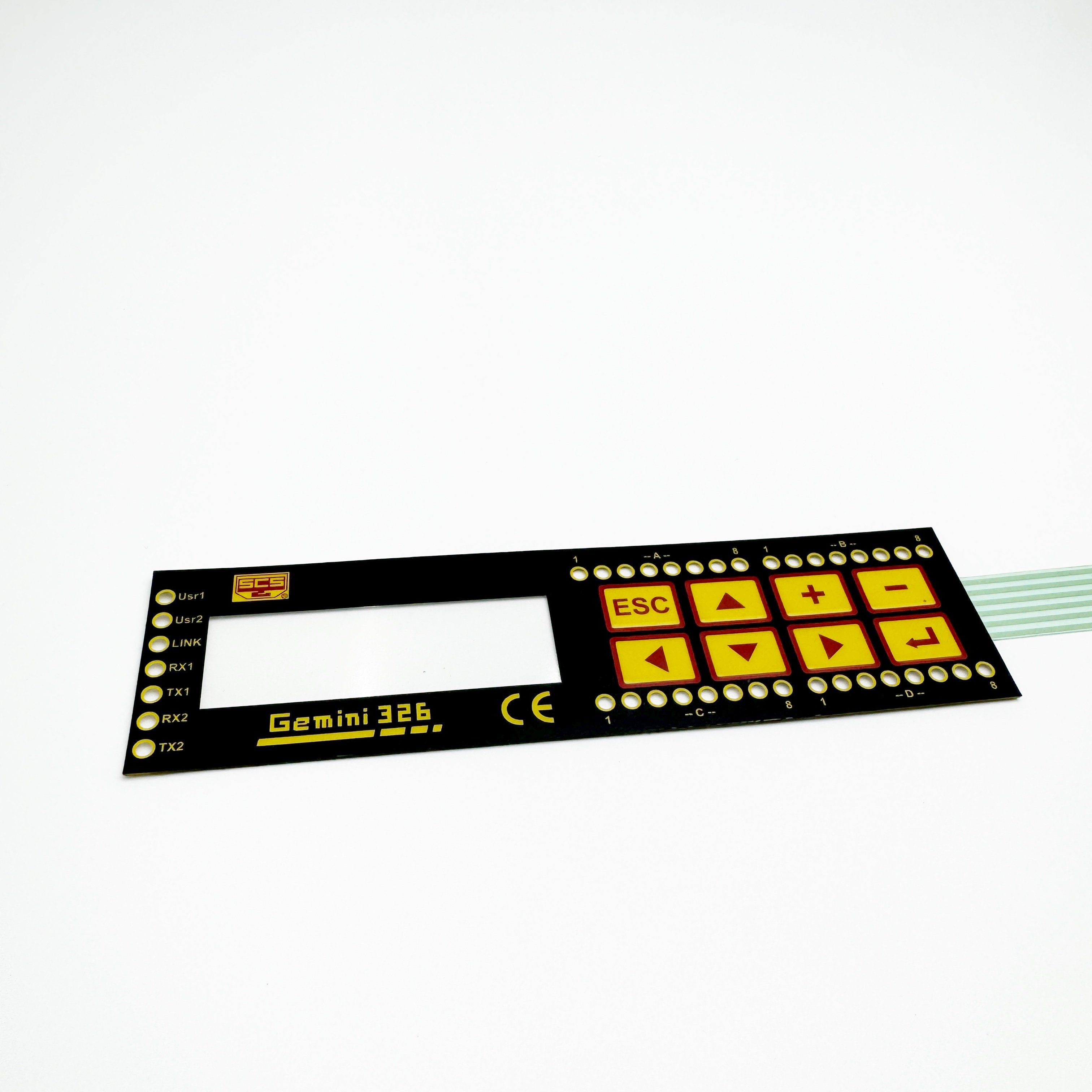 Professional customized services. Employing radium engraving technology Light conductive membrane switches buttons new product