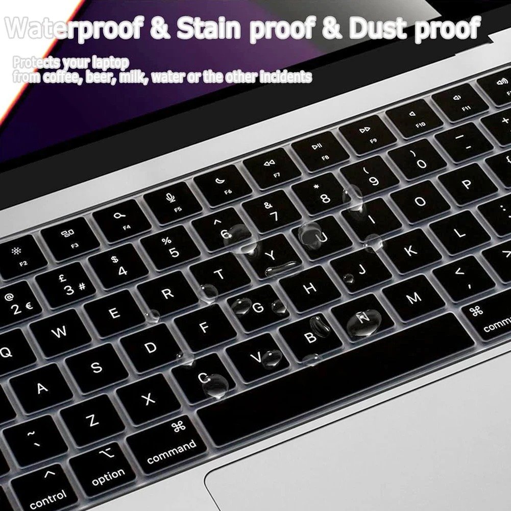 Silicone TPU Laptop Keyboard Protective Cover Keyboard Sleeve for MacBook Air15 Pro13 Ultra Slim