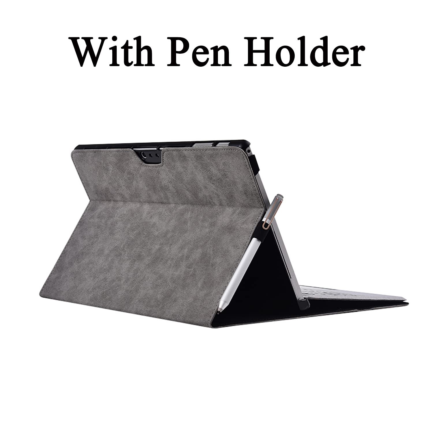 PU Leather Keyboard Case for Microsoft Surface Pro 7 Plus/7/6/5/4 12.3 Inch Tablet Screen Protector Cover for Surface Pro 9/8/10