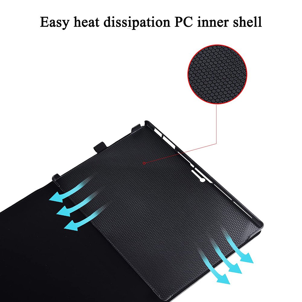 PU Leather Keyboard Case for Microsoft Surface Pro 7 Plus/7/6/5/4 12.3 Inch Tablet Screen Protector Cover for Surface Pro 9/8/10