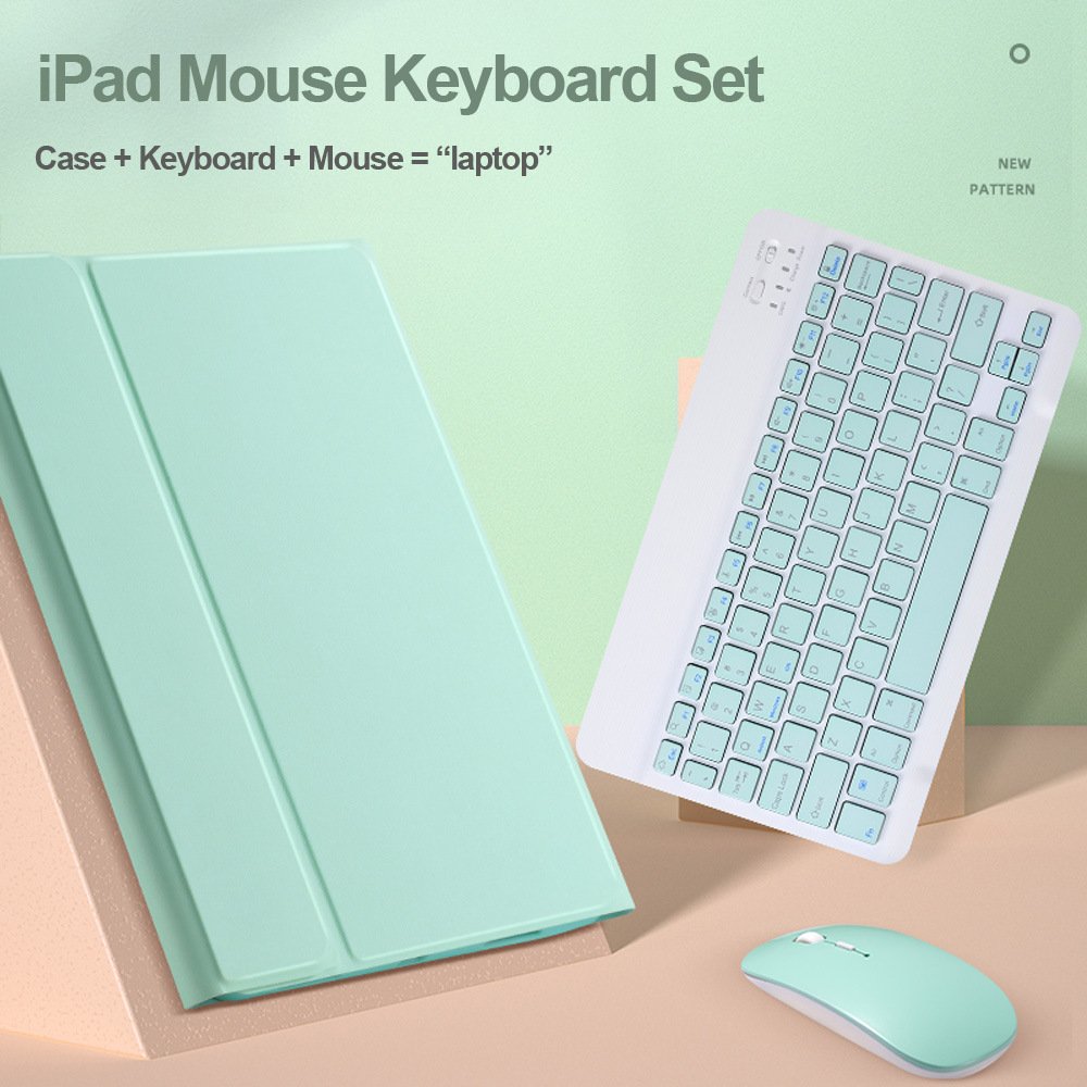Directly Charging 7th 9th Gen iPad 10.2 Pro 10.5 Air 3 Stand Magnetic PU Case Cover Wireless Detachable Keyboard Pencil Holder