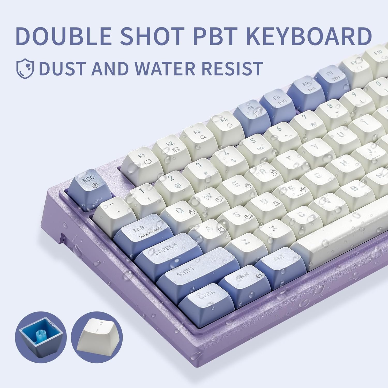 Manufacturer Sale M2 Gasket Structure Hot Swappable Design Keyboard Gaming Kailh Switch Mechanical Keyboard with White backlit