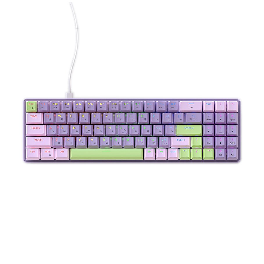 Russian Wired Mechanical Gaming Keyboard Blue Switch ABS Material 78 Keys PC Compatible Red Axis Color Type C Interface Laptop