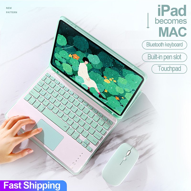 For Apple ipad air 3 Case Auto Flip PU Leather Cover For ipad mini 5 Smart Stand Holder Case