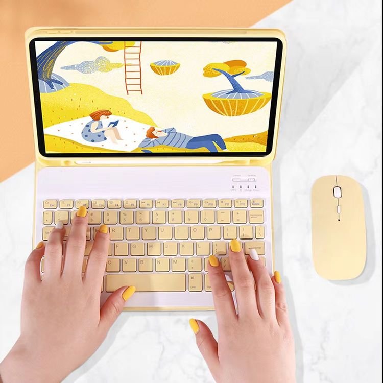 For Samsung Galaxy Tab S6 Lite Keyboard Leather Case for iPad 10.2 10. 9 Pro 11 2021 Case Air Magnetic With Pencil Holder