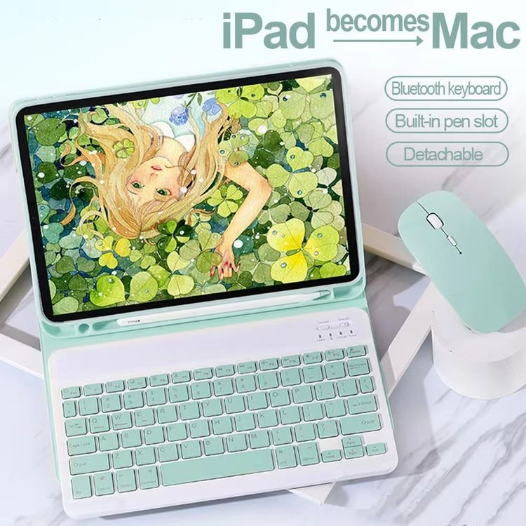 For Samsung Galaxy Tab S6 Lite Keyboard Leather Case for iPad 10.2 10. 9 Pro 11 2021 Case Air Magnetic With Pencil Holder